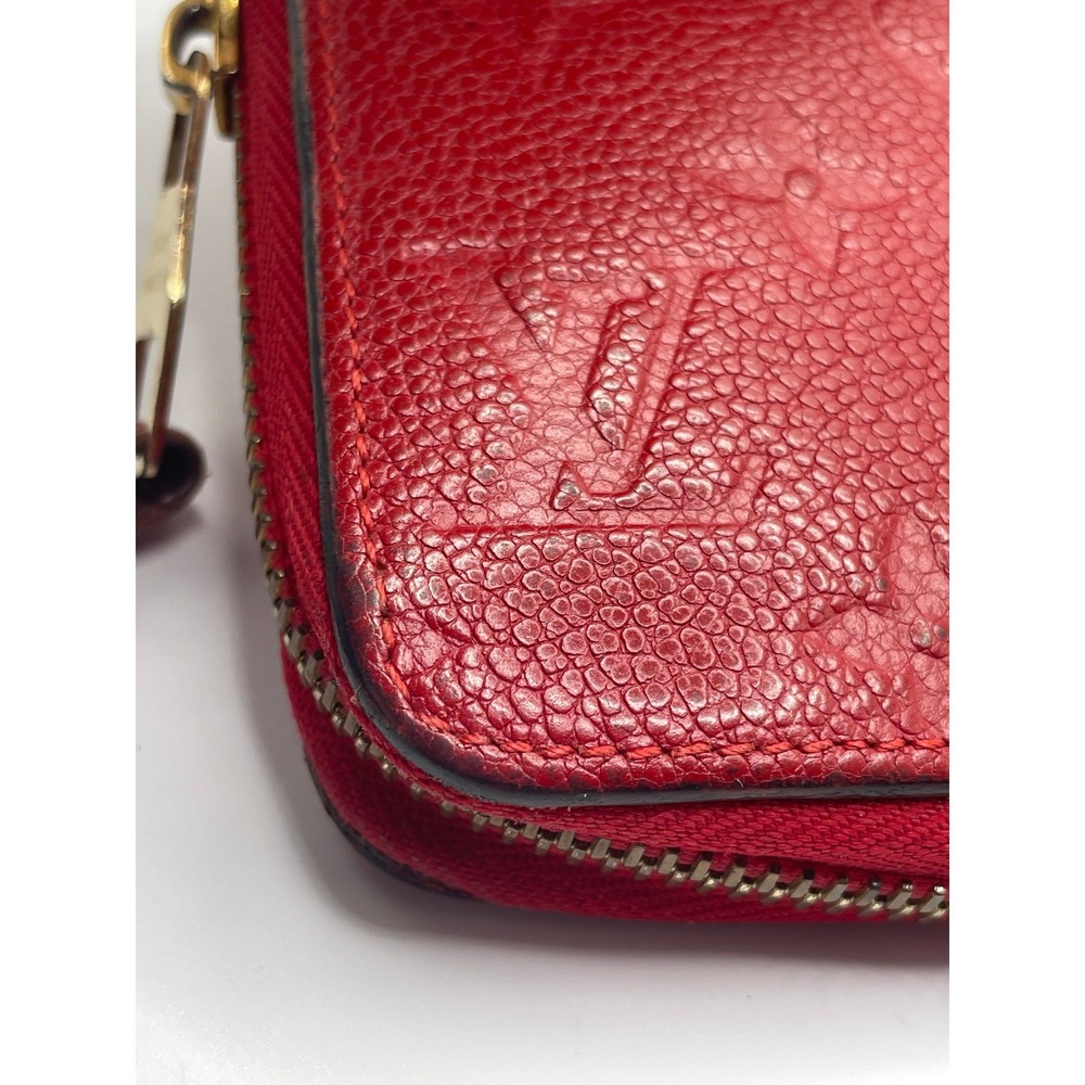 Louis Vuitton Zippy Wallet Cerise Red Monogram Empreinte Leather #850 - Picture 6 of 16